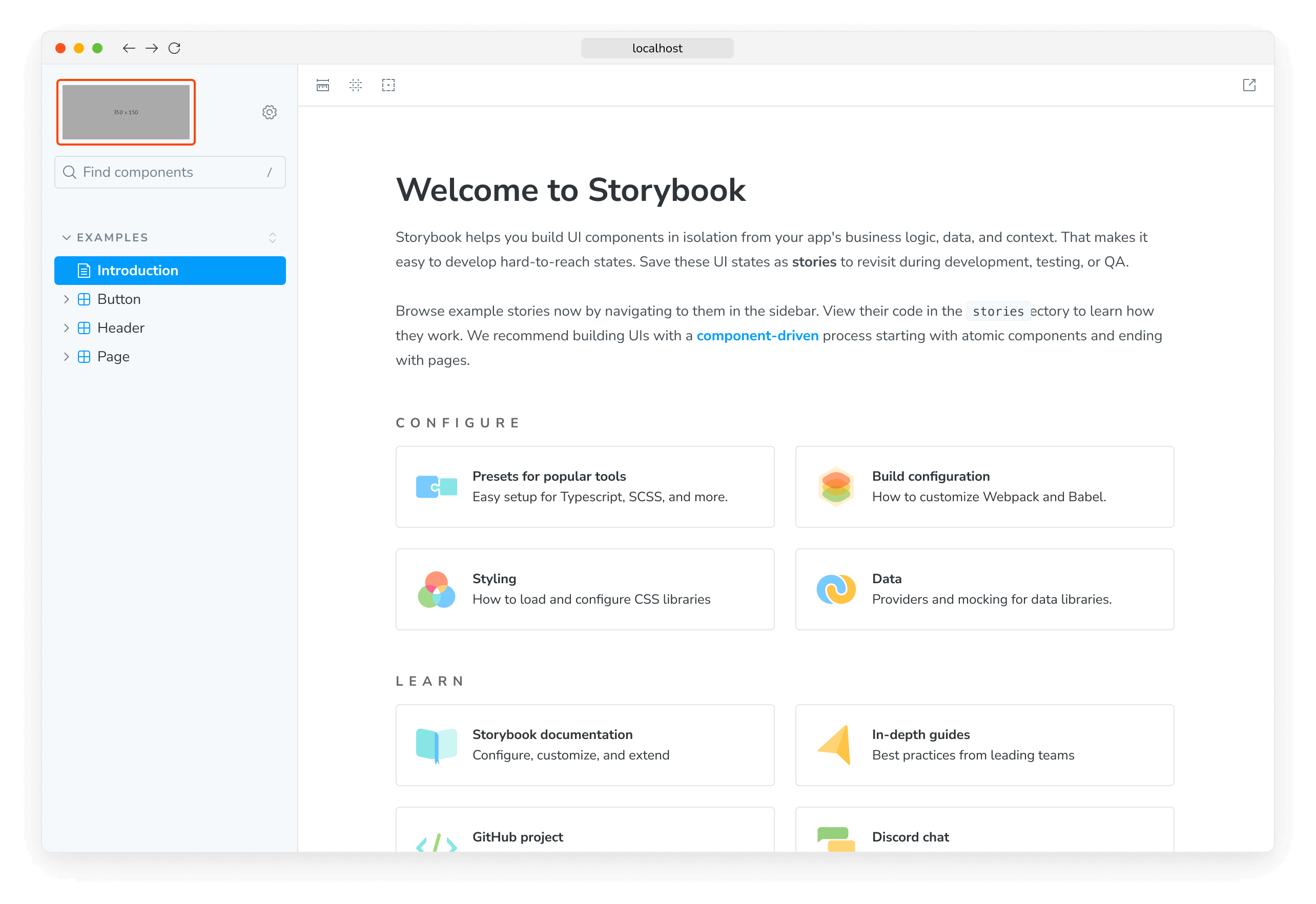 Storybook starter theme