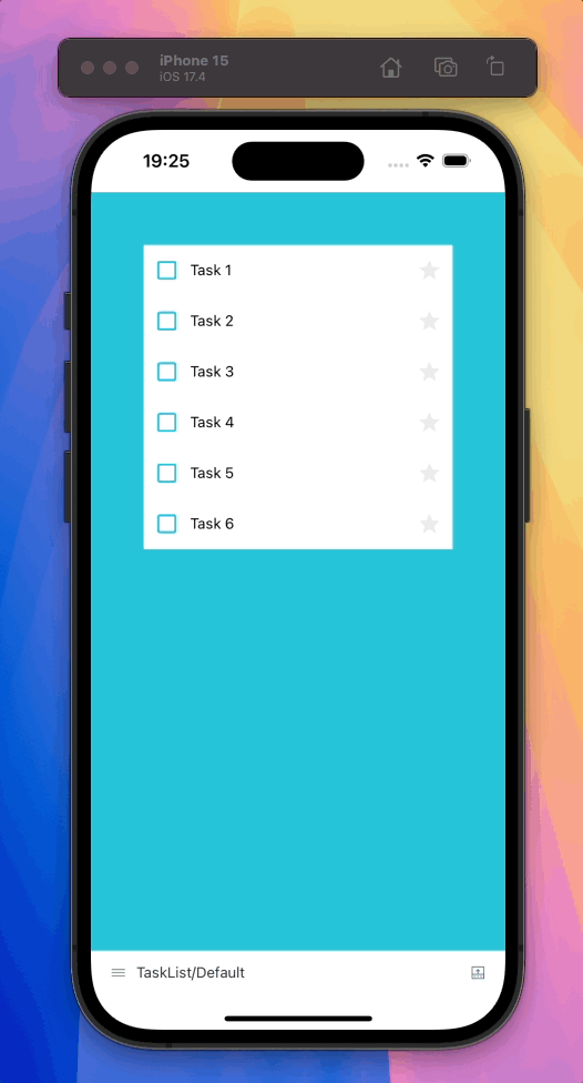 TaskList with loading state